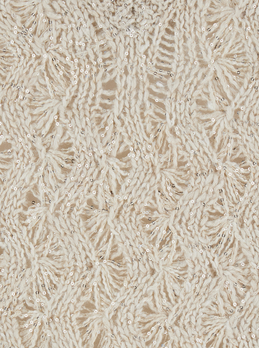 V-Neck Vest in Beige Silk-Linen