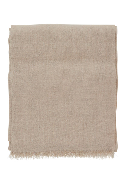 Scarf in Cashmere Blend — Beige