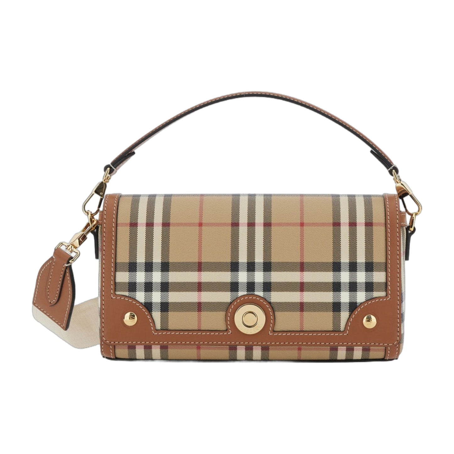 Handbag Beige Check Motif