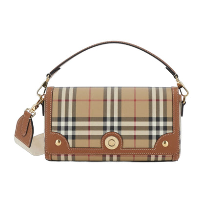 Handbag Beige Check Motif