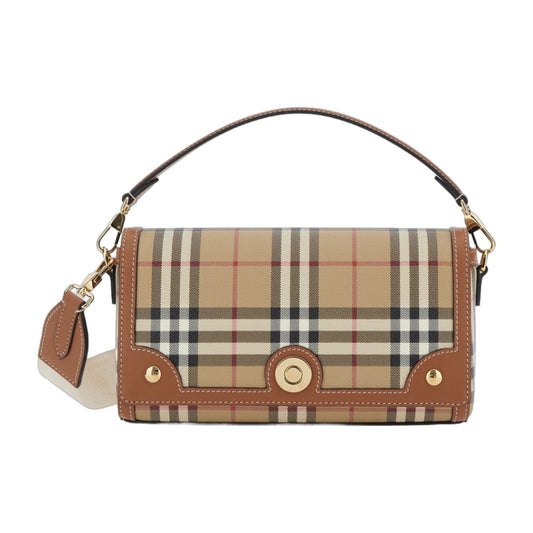 Handbag Beige Check Motif