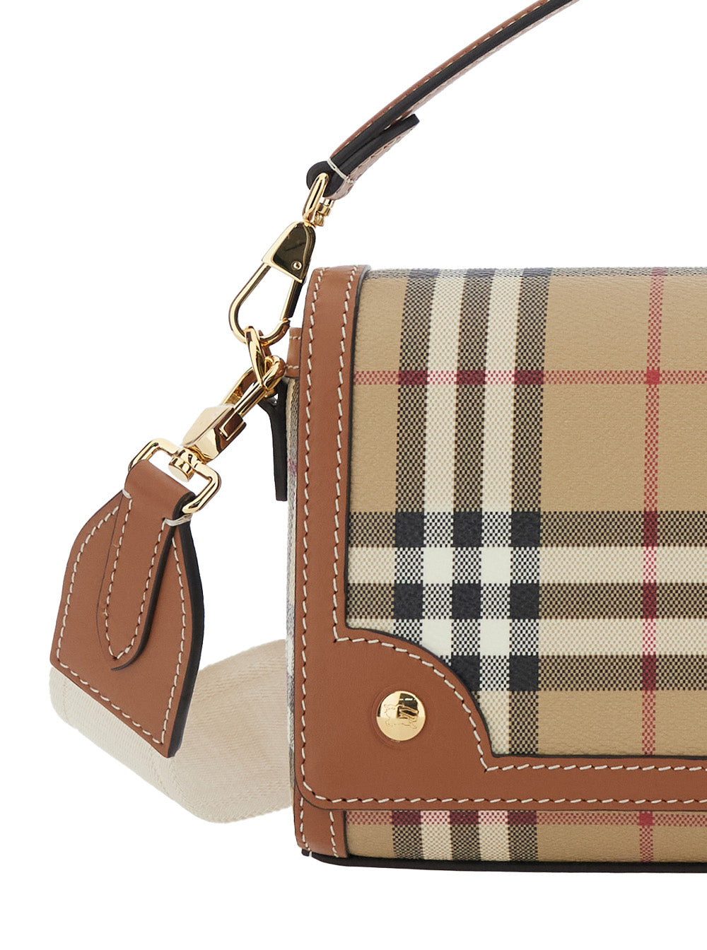 Handbag Beige Check Motif
