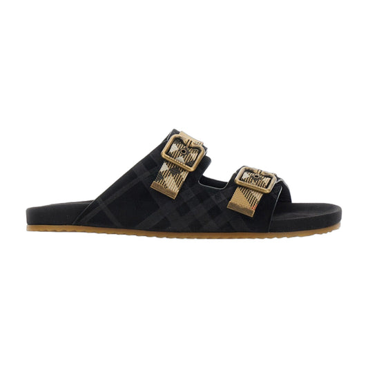 Sandals Urchin Black Leather-Blend