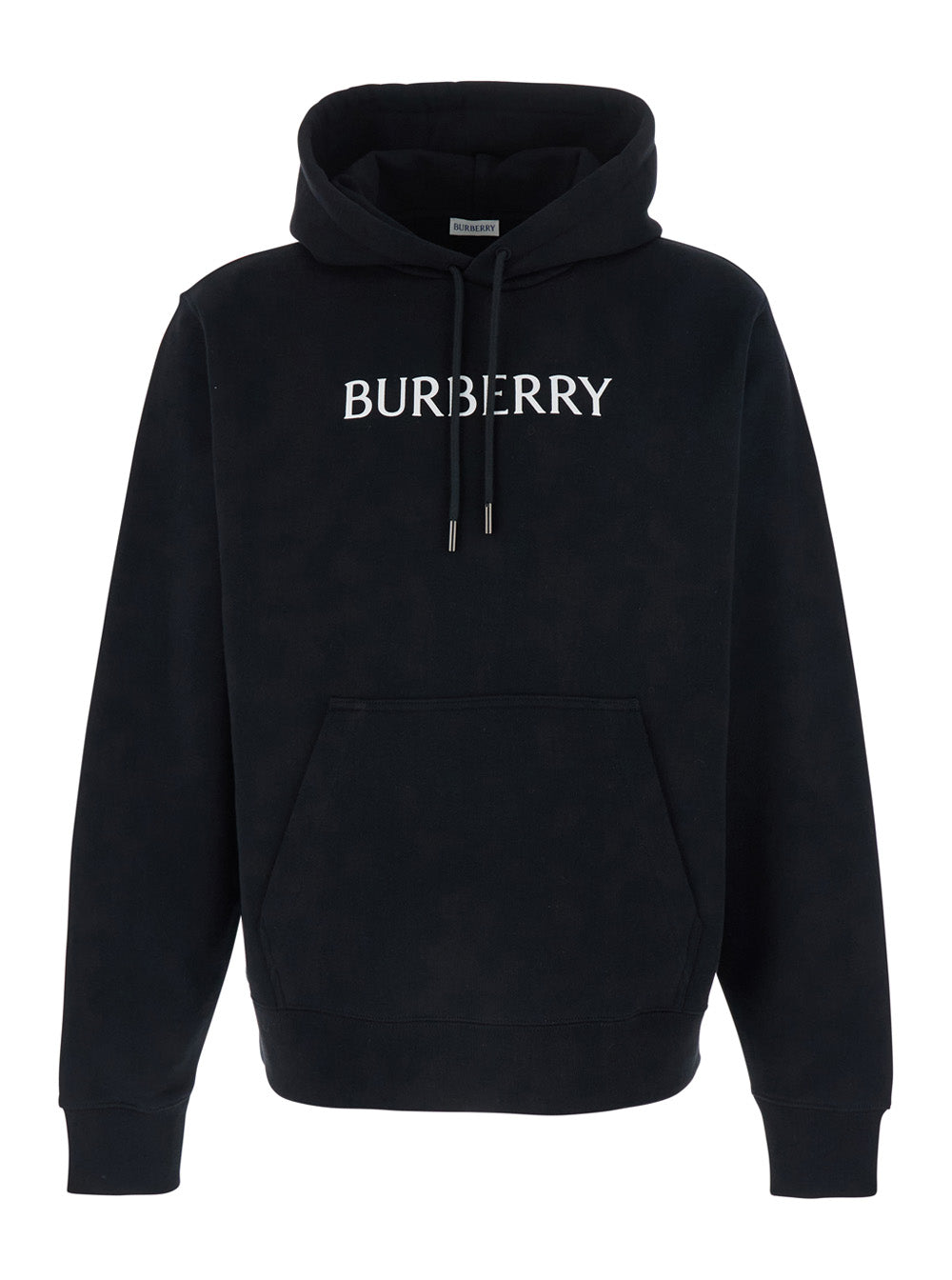 Hoodie With Lettering Logo, Black