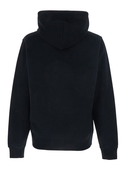 Hoodie With Lettering Logo, Black