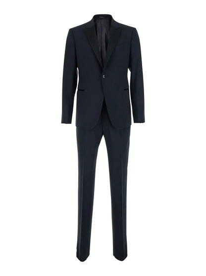 Suit Slim-Fit Blue Wool