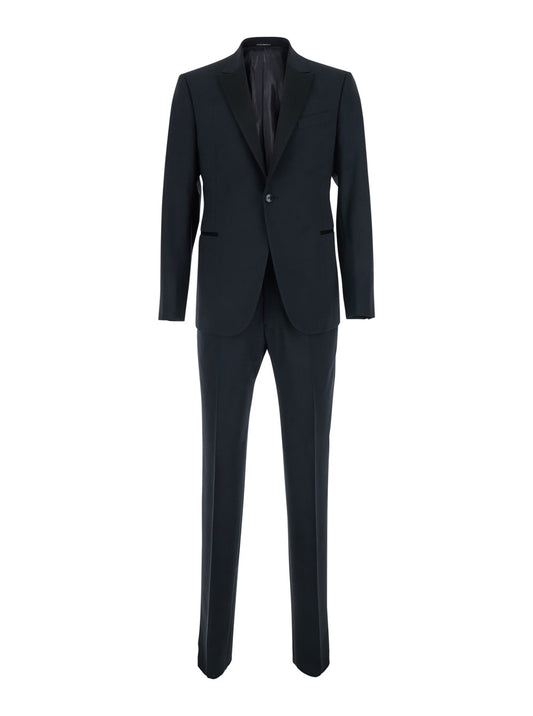 Suit Slim-Fit Blue Wool
