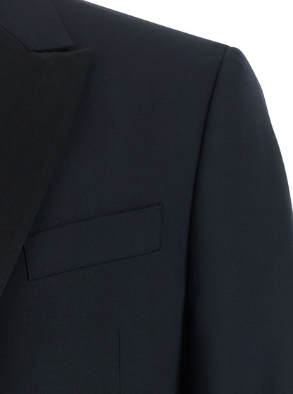 Suit Slim-Fit Blue Wool