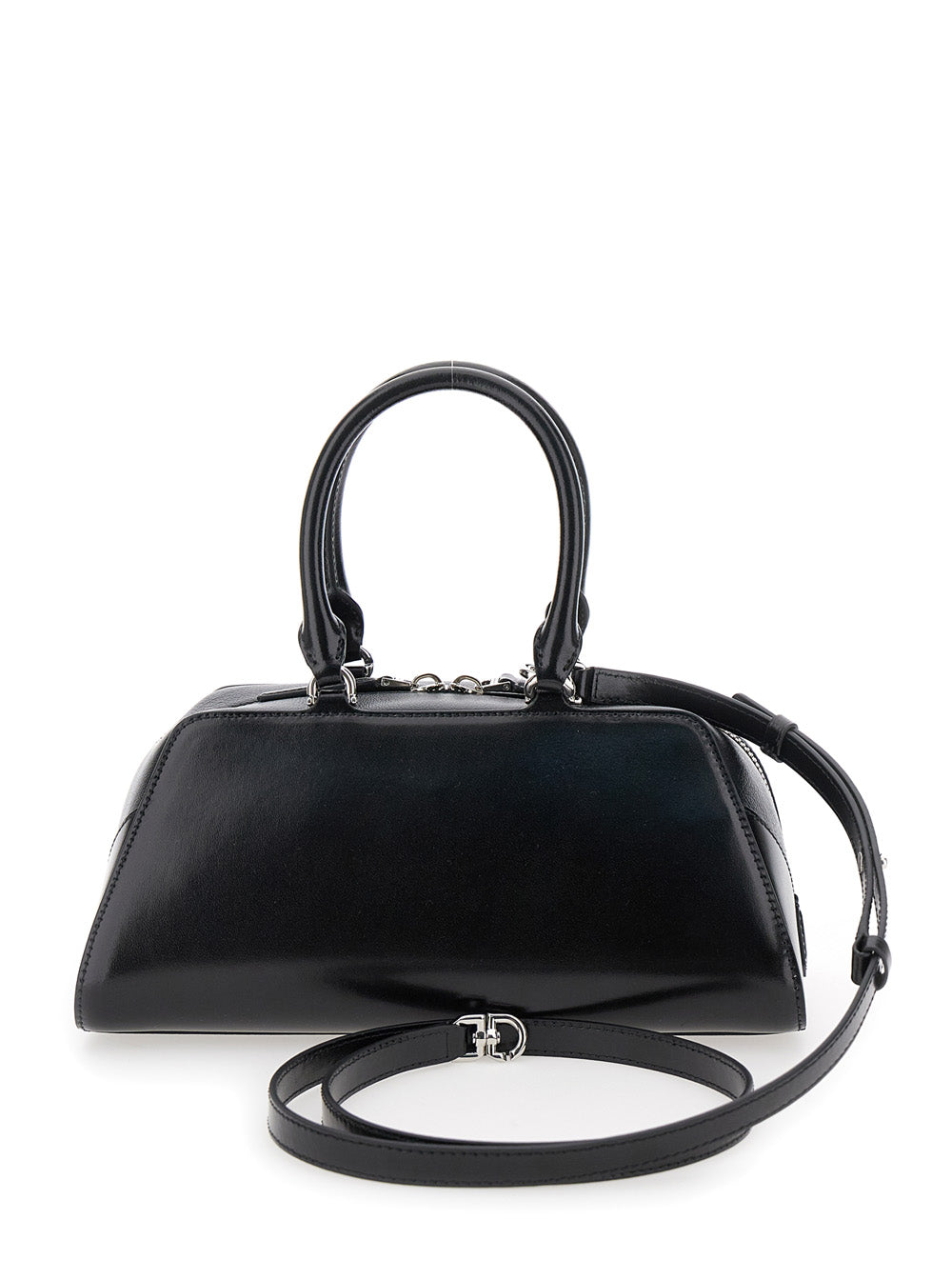 Handbag Antigona East West Black Leather