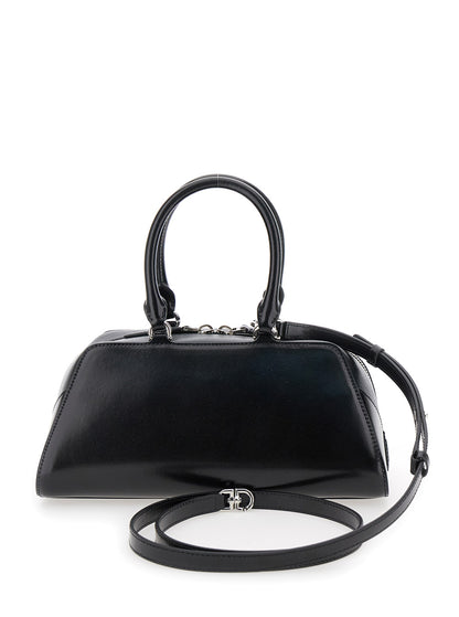 Handbag Antigona East West Black Leather