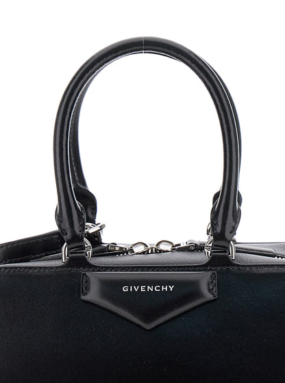Handbag Antigona East West Black Leather