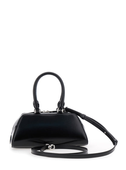 Handbag Antigona East West Mini Black Leather