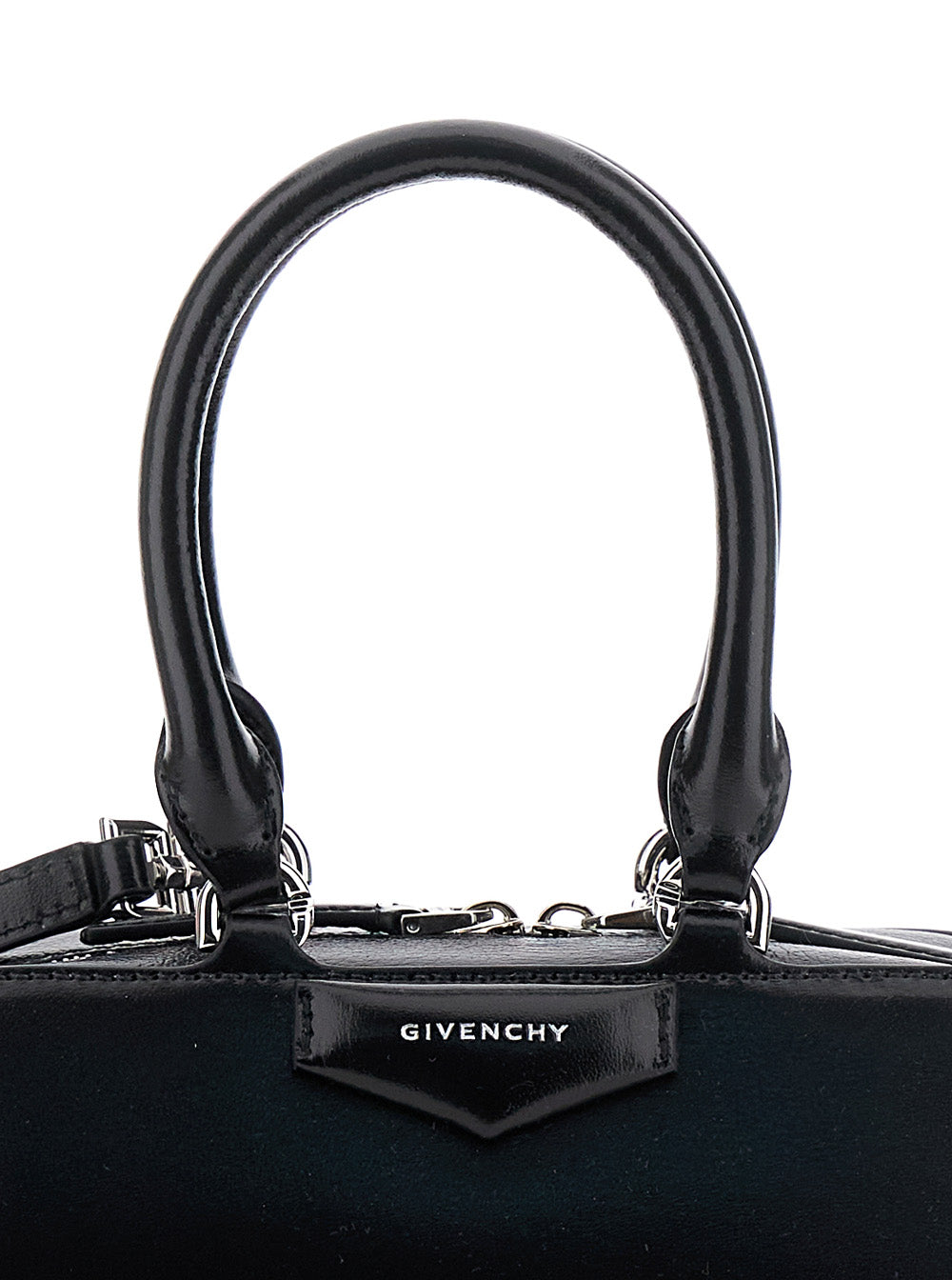Handbag Antigona East West Mini Black Leather