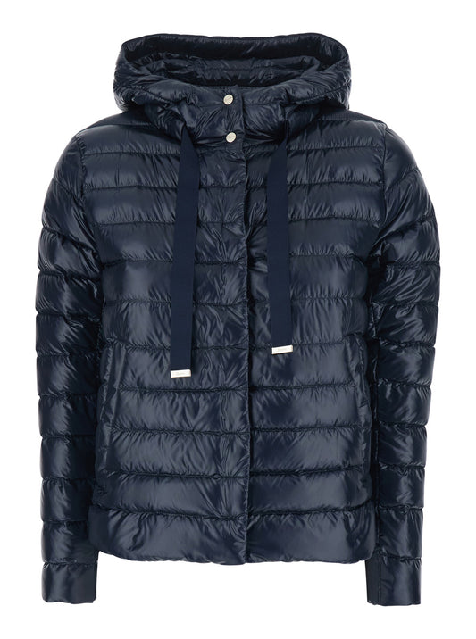 Hooded Puffer Jacket Blue