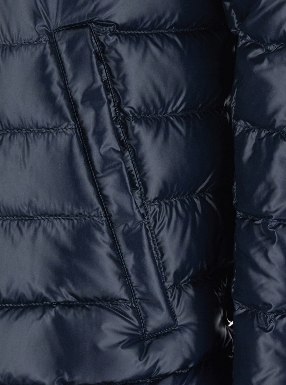 Hooded Puffer Jacket Blue