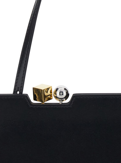 Handbag LE SALON Leather Black