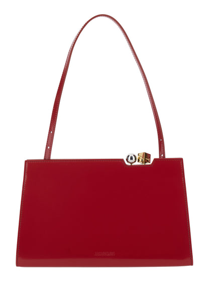 Handbag Le Salon Red Leather