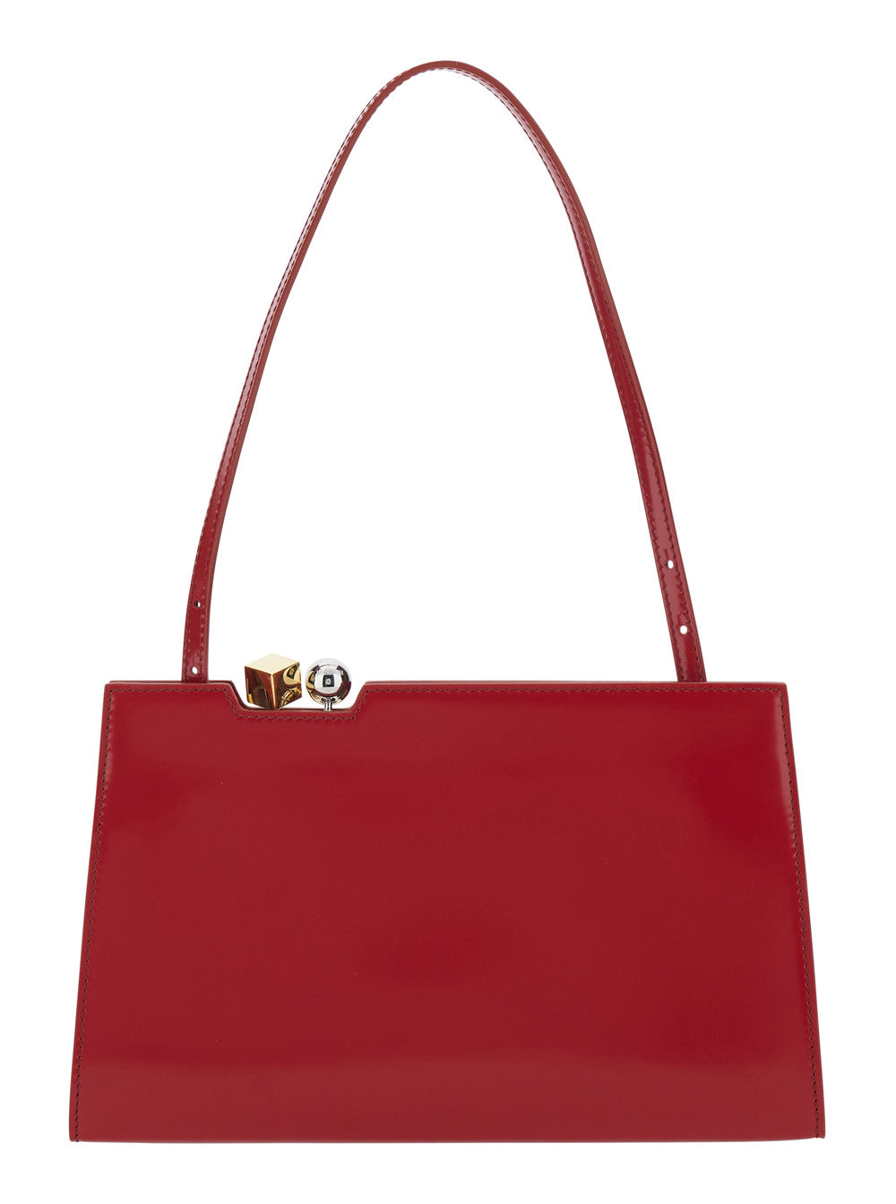 Handbag Le Salon Red Leather