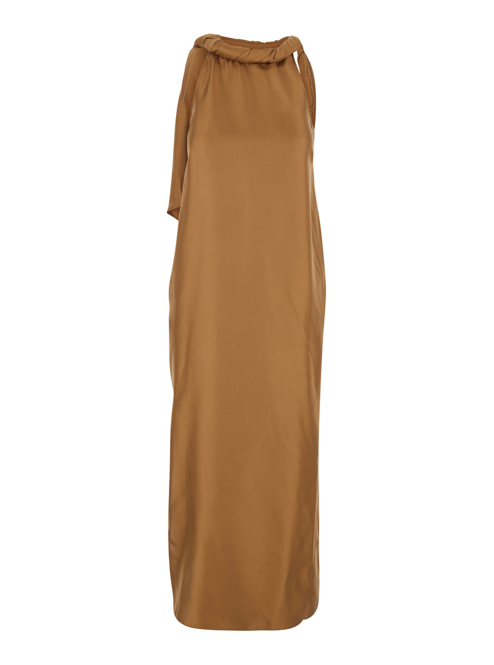 Long Dress Susan Brown Silk