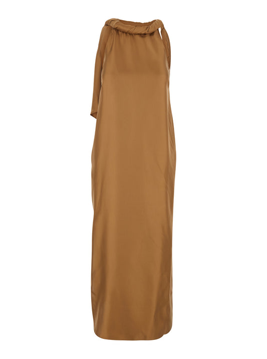 Long Dress Susan Brown Silk