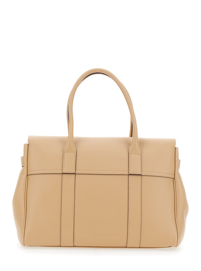 Handbag Bayswater Beige Leather