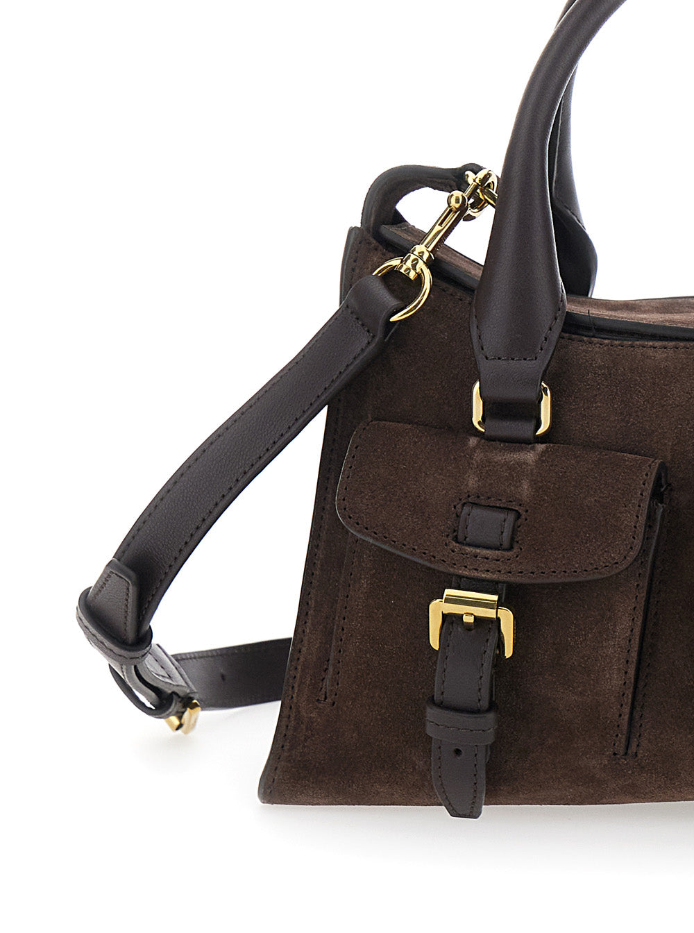 Handbag Roxanne Brown Suede
