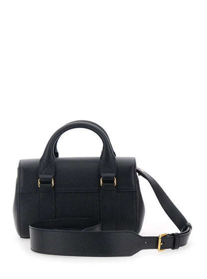 Handbag Bayswater Mini Black Pebbled Leather