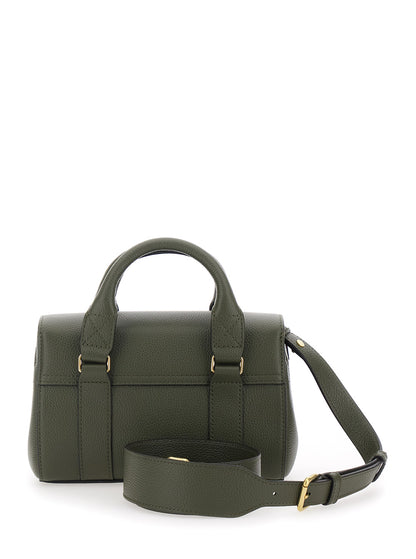 Handbag Bayswater Mini Green Pebbled Leather