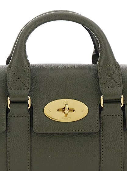 Handbag Bayswater Mini Green Pebbled Leather