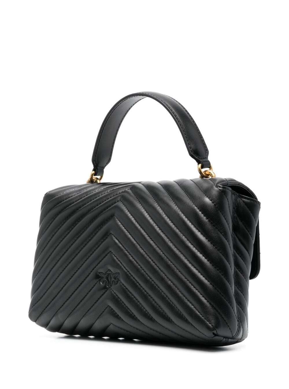 Handbag Lady Love Puff Quilted Nappa Black