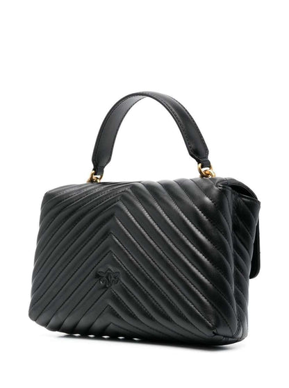 Handbag Lady Love Puff Quilted Nappa Black