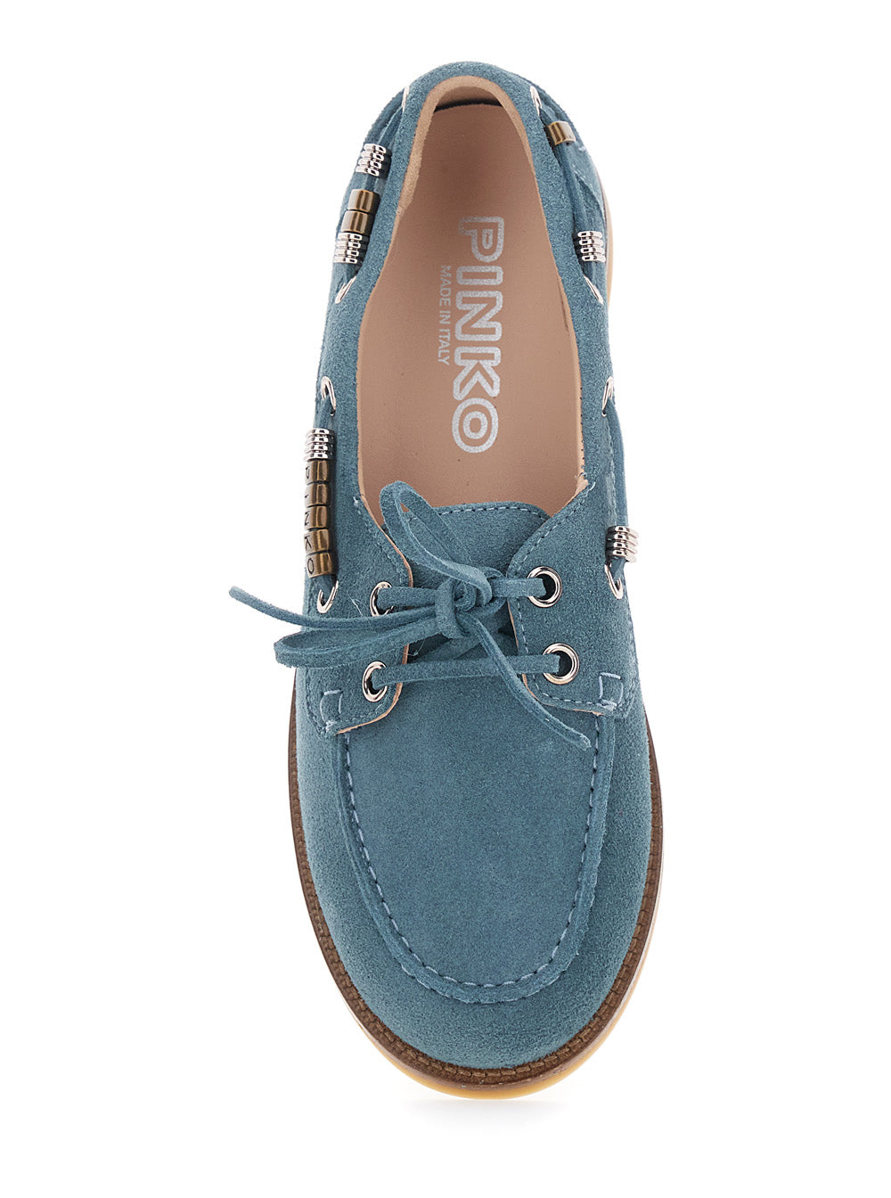 Loafers Grace Light Blue Suede