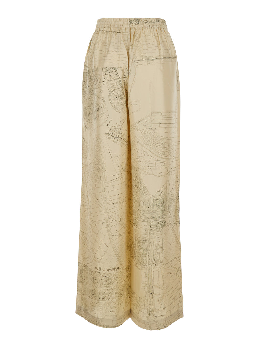 Trousers Silk Beige