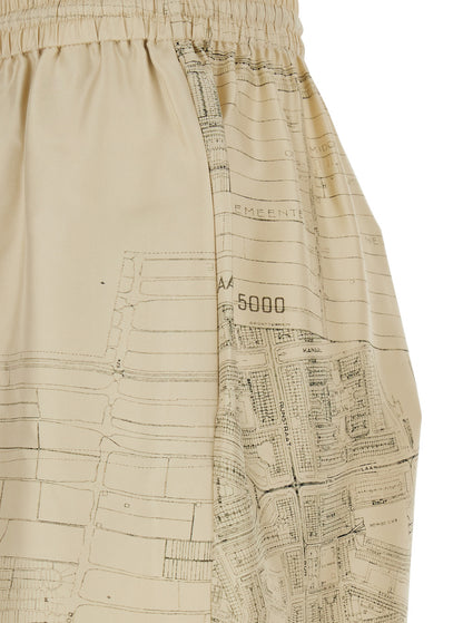 Trousers Silk Beige