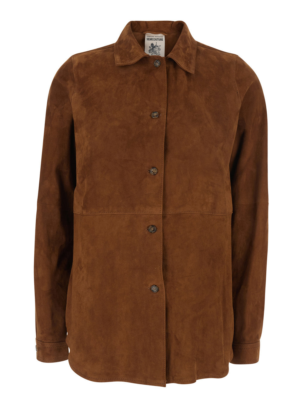 Shirt, Brown Suede
