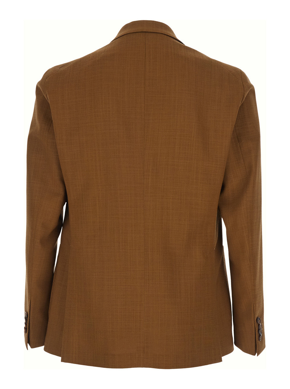 Double-Breasted Jacket in Brown Wool