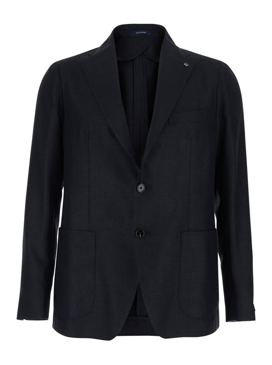 Single-Breasted Jacket Montecarlo Blue
