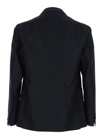 Single-Breasted Jacket Montecarlo Blue