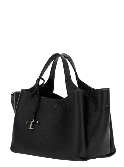 Handbag T Timeless Black Calfskin