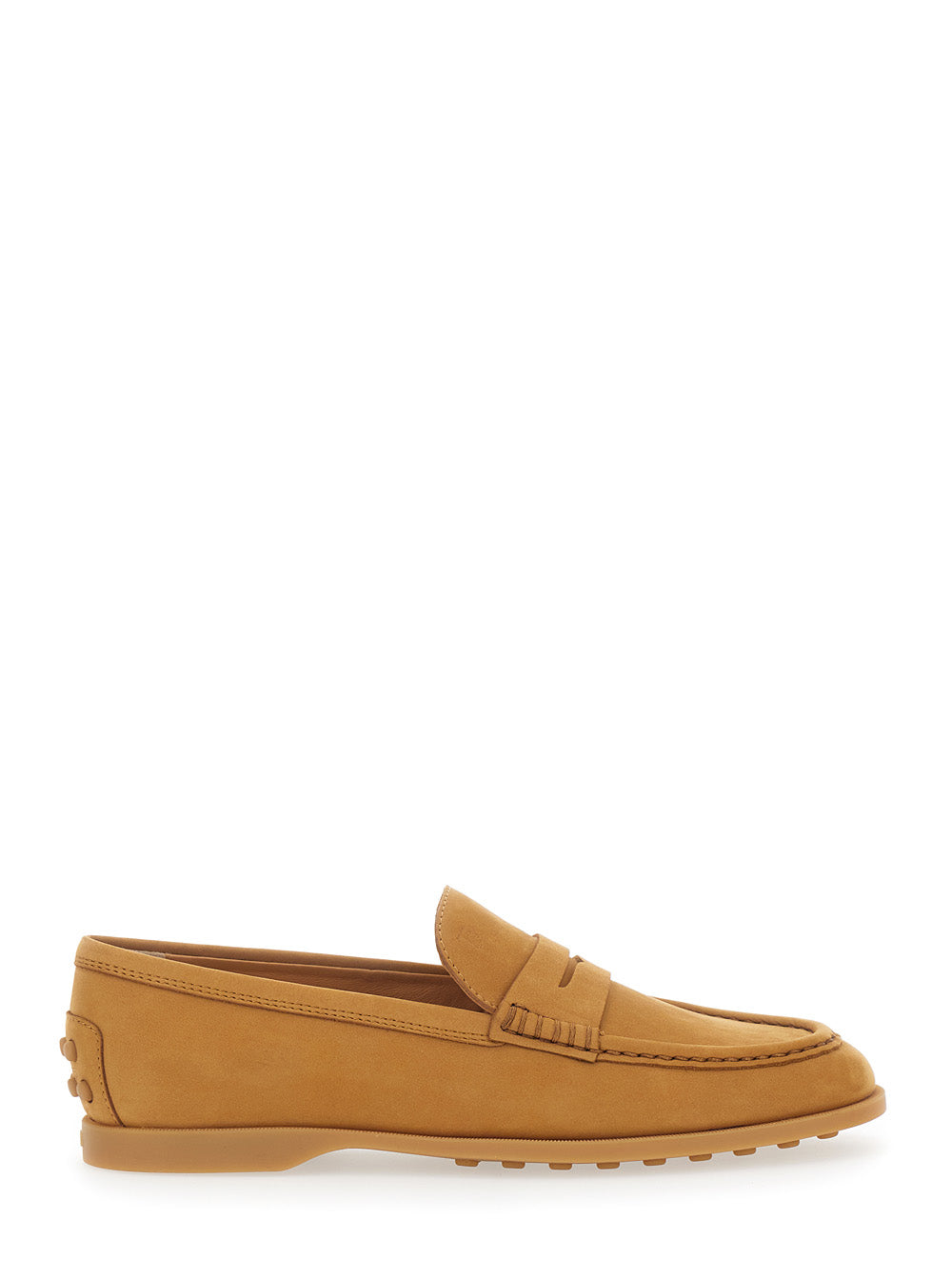 Loafers Half Horsebit Beige Suede