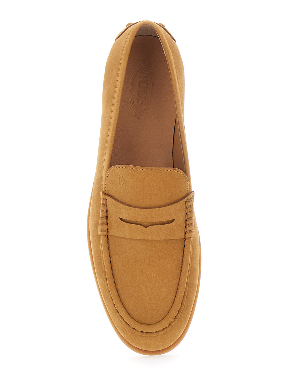 Loafers Half Horsebit Beige Suede