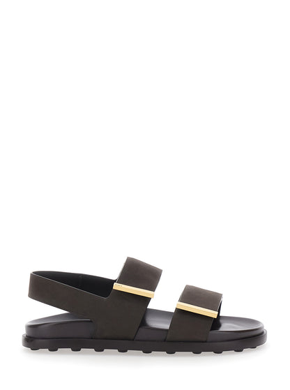 Leather Sandals, Brown
