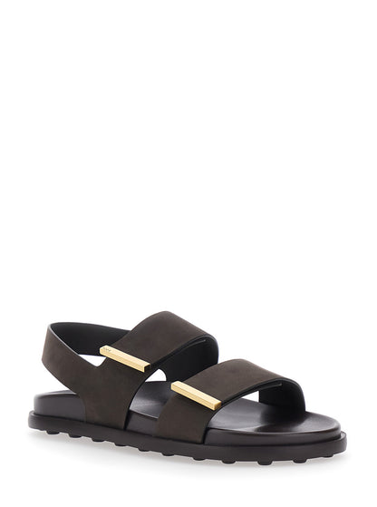 Leather Sandals, Brown