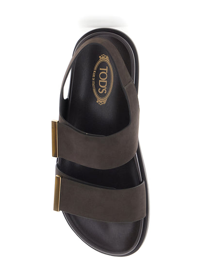 Leather Sandals, Brown