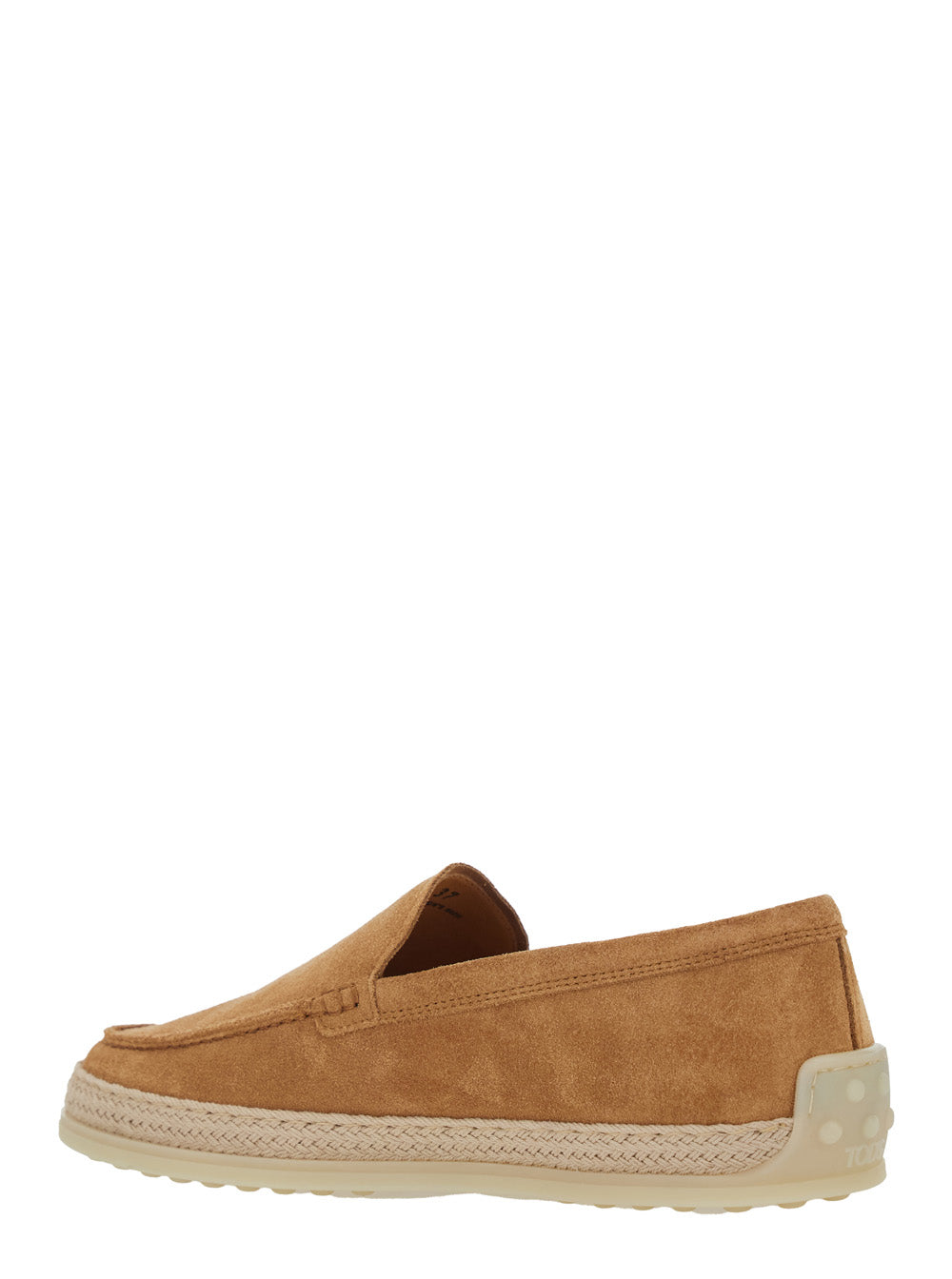 Loafers Crocodile-Embossed Brown Suede