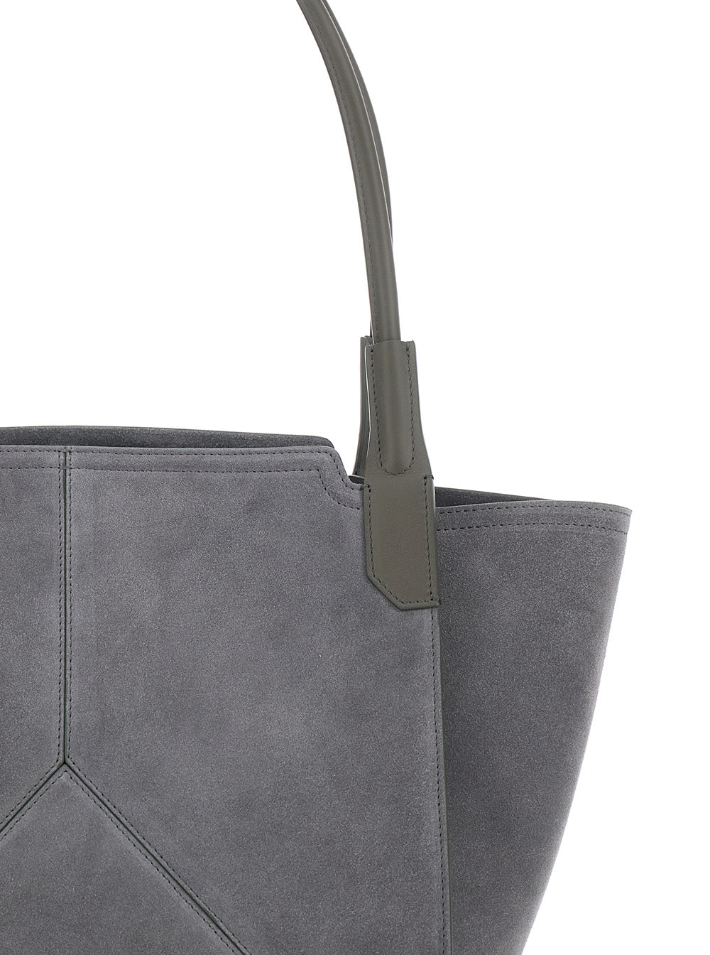 Handbag Victoria Piccola Grey Suede