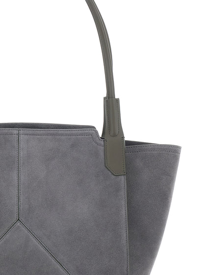 Handbag Victoria Piccola Grey Suede