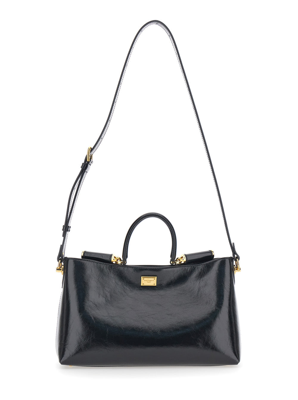 Handbag Vittoria Black Leather