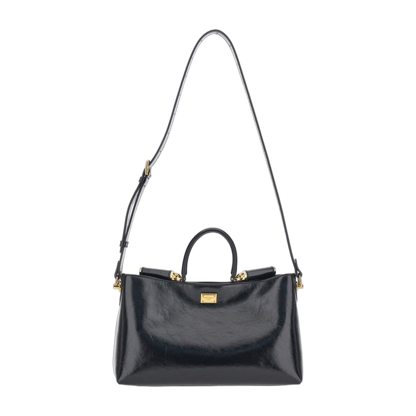 Handbag Vittoria Black Leather