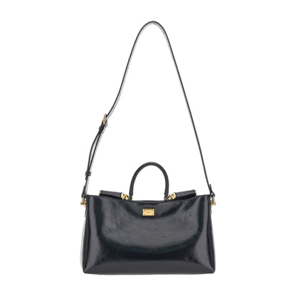 Handbag Vittoria Black Leather